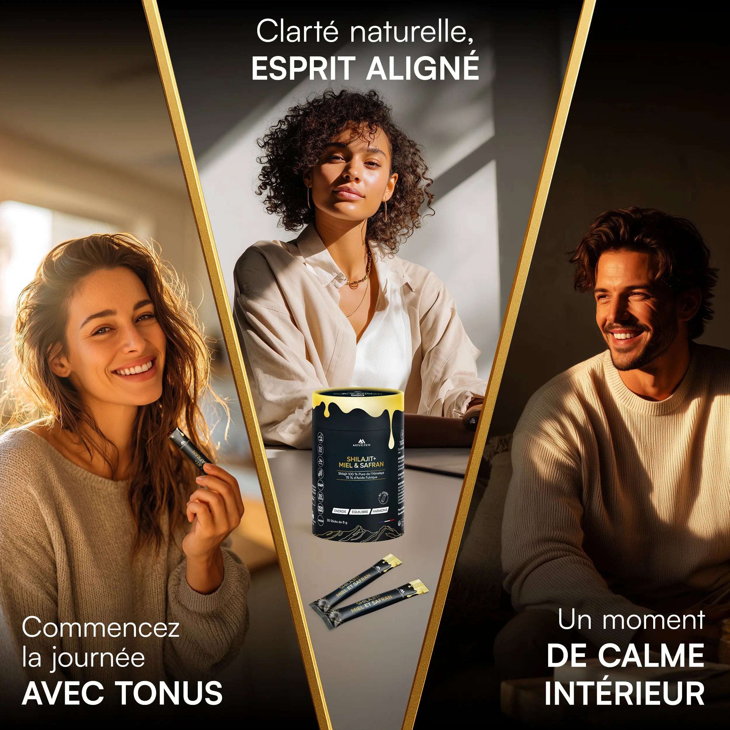 Shilajit + Résine avec Miel & Safran Bio MOVEZEN