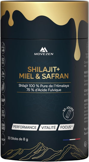 Shilajit + Résine avec Miel & Safran Bio