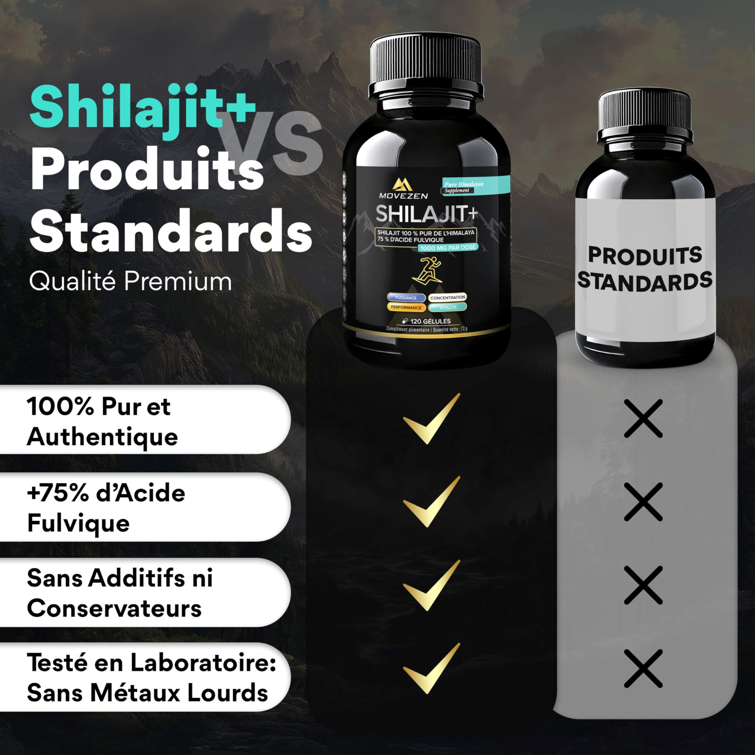 Shilajit+ 120 Gélules