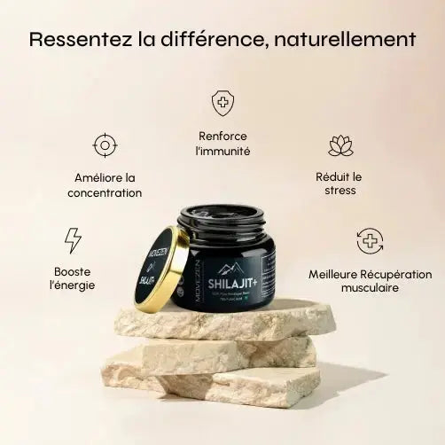Résine de Shilajit 100% Pure MOVEZEN