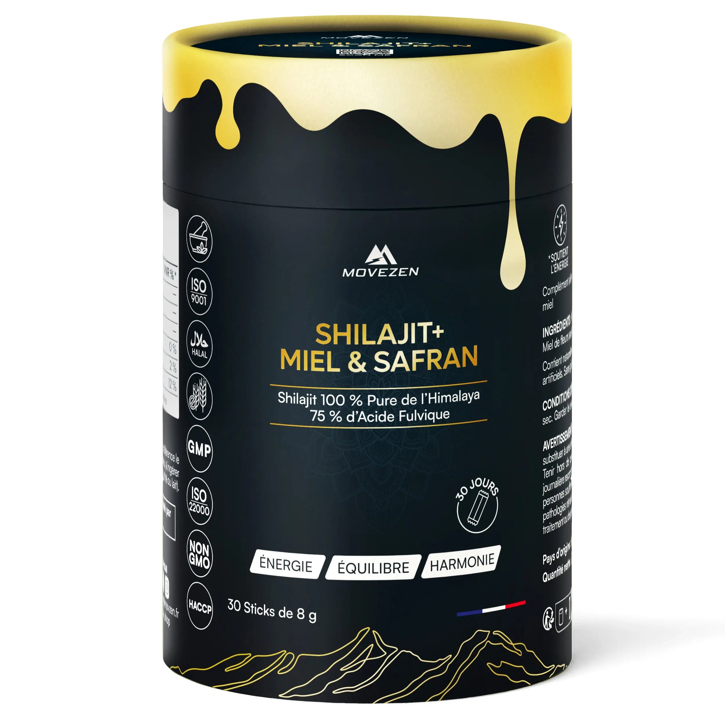 Shilajit + Résine avec Miel & Safran Bio MOVEZEN